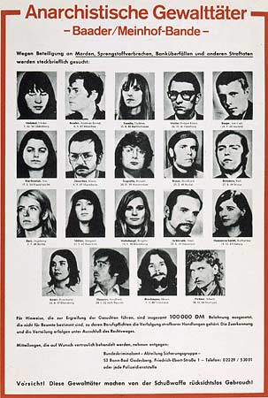 RAF-Fahndungsplakat