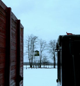 Grutas Park watchtower train