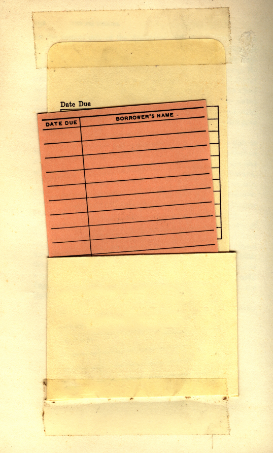 empty library loan card