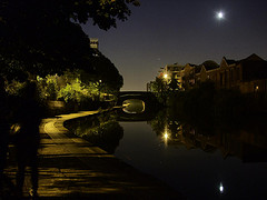 Regents Canal night by Stefan Schäfer