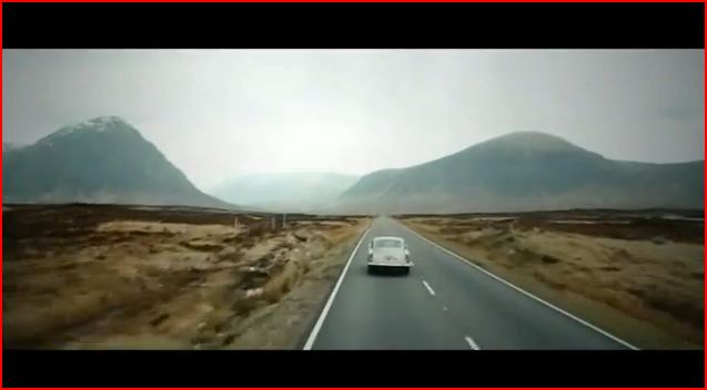 Skyfall road Scotland scene