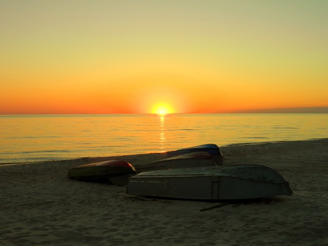 sunset Curonian Spit