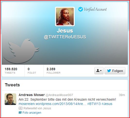 Jesus retweet