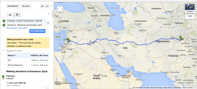 Google Maps sidewalk