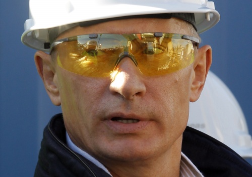 Putin construction worker