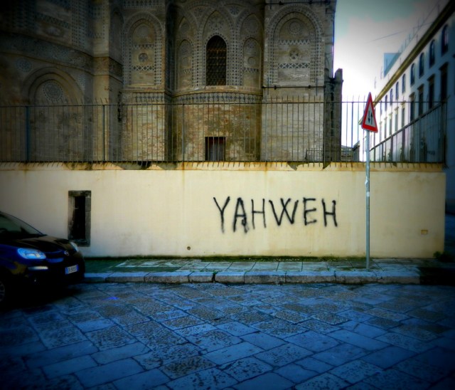YAHWEH graffiti Palermo