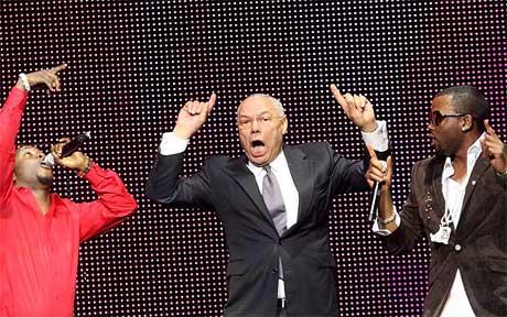 Colin Powell singing