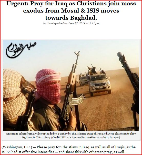 praying against ISIS