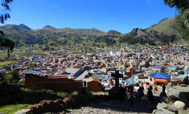 way of the cross to Calvary in Copacabana