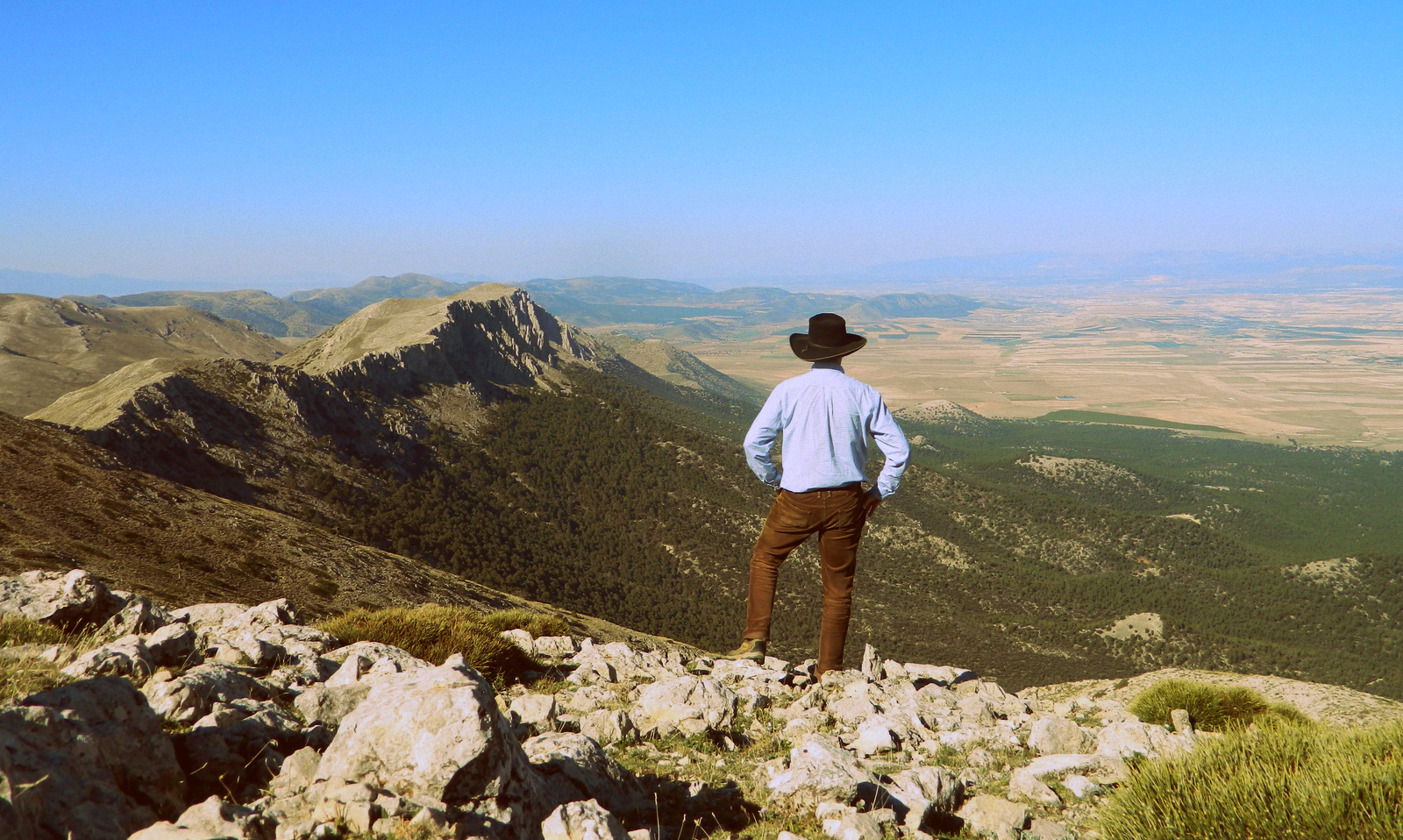 Hut von hinten Sierra Maria